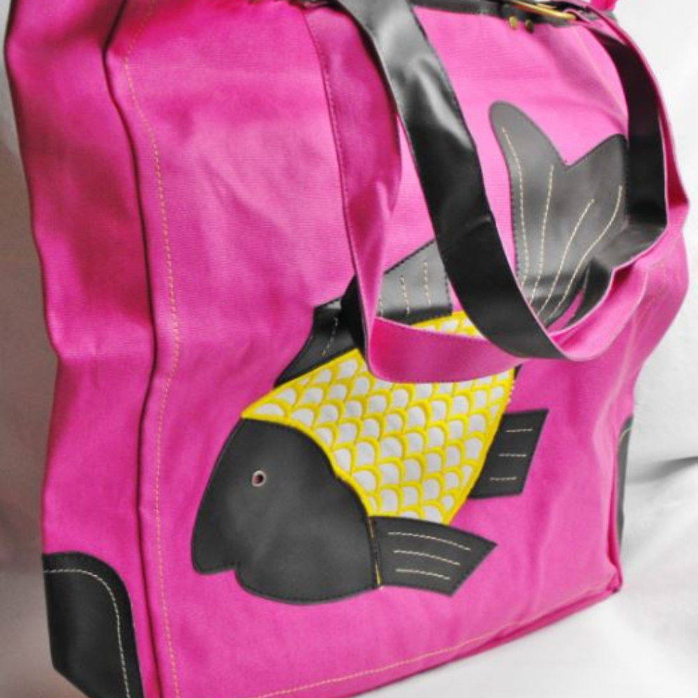 Pink Beach Bag / Shopping Tote